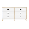 Normann Copenhagen - Kabino Dresser with 6 drawers - ash tree/white/L x H x D: 146.5 x 83 x 41cm