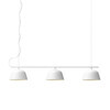 Muuto - Ambit Rail Pendelleuchte - weiß/LxBxH 126x25x20cm