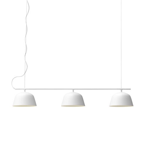 Muuto - Ambit Rail Pendelleuchte - weiß/LxBxH 126x25x20cm