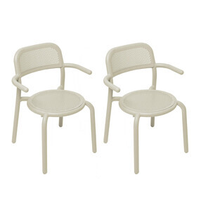 Fatboy - Set de 2 chaise de jardin avec accoudoirs Toní
