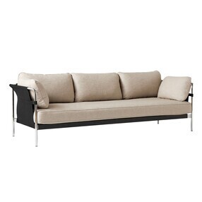 HAY - Can 2.0 3-Sitzer Sofa Gestell Stahl verchromt