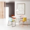 Arper - Catifa 46 0278 - Chaise unicolore pied chromé