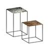Zeus - Slim Irony Art Side Table 41x41x46cm