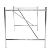 Richard Lampert - Eiermann 1 - châssis de table centré - chrome/Set de réglage de la hauteur de 3,5/centré/110 x 66 x 66cm