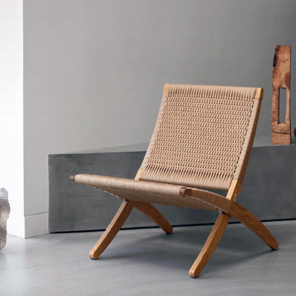 Carl Hansen MG501 Cuba Chair Foldable With Cord Paper Yarn | AmbienteDirect