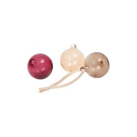 Ferm Living - Glass Baubles kerstbal set van 3 S