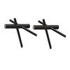 Normann Copenhagen - Sticks Haken Set 2 Stück - schwarz/natur