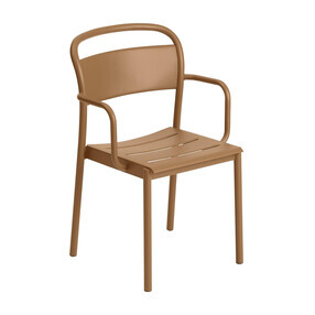 Muuto - Chaise de jardin avec accoudoirs Linear Steel