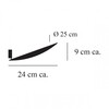 Catellani & Smith - Lederam WF LED - Applique murale Ø25cm - dessin au trait