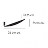 Catellani & Smith - Lederam WF LED Wandleuchte Ø25cm - Strichzeichnung