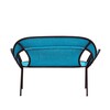 Moroso - Banjooli - 2-zits sofa - turkoois/oxide/handgebreide/PVC pootgeleiders/143x88x72cm/frame staal gelakt