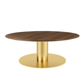 Gubi - 2.0 Coffee Table Gestell Messing Ø110cm