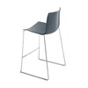 Arper - Catifa 46 0474 Bar Stool Low Unicoloured Chrome - petrol/seat shell glossy/inside matt/frame chromed/seat height 64cm/new colour