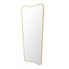 Gubi - Gio Ponti F.A.33 Rectangular Wall Mirror L - brass/polished/WxHxD 69x146x2,5cm