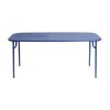 Petite Friture - Week-End Tisch 85x180cm - ultramarinblau RAL 5002/gekörnte Epoxidfarbe/H 75cm/für Innen- und Außenbereich geeignet