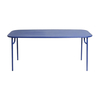 Petite Friture - Week-End Tisch 85x180cm - ultramarinblau RAL 5002/gekörnte Epoxidfarbe/H 75cm/für Innen- und Außenbereich geeignet