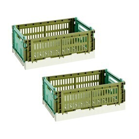 HAY - Colour Crate Mix Korb recycelt S 2er Set