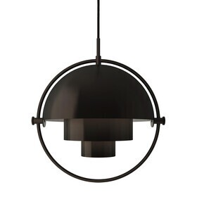 Gubi - Multi-Lite Suspension Lamp Ø25.5cm Frame Black Brass