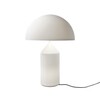 Oluce - Atollo 237 - Lampe de table - verre de Murano opalin/mat/avec gradateur/H50 / Ø38 cm
