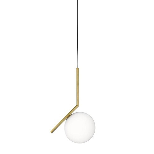 Flos - IC S2 - Suspension - laiton/brossé/H 70.2cm/Ø 30cm