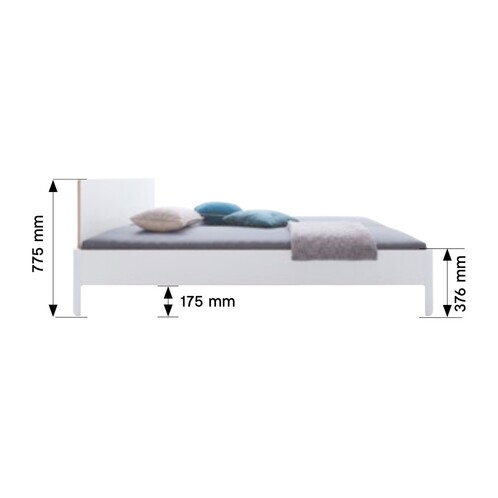 Müller Small Living Nait Doppelbett mit Kopfteil 160x200cm | AmbienteDirect | Kopfstützen