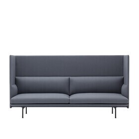 Muuto - Canapé de 3 places Outline Highback Sofa