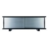 Cassina - 513 Riflesso - Sideboard - noir/bordeaux/aluminium/with low legs