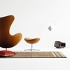 Fritz Hansen - Egg Chair/ Das Ei Fußhocker Leder