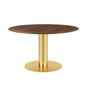 Gubi - 2.0 Dining Table Gestell Messing Ø130cm