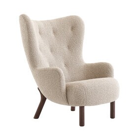 &Tradition - Petra VB3 lounge chair onderstel walnoot