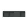 Montana - Line Sideboard 35.4x139.2x30cm - anthracite 04/lacquered/1 unit with door/3 open-shelf unit/with wall hanger