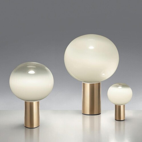 Artemide - Laguna 16 Table Lamp - satin gold/H 24cm/Ø 16cm