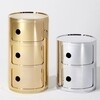 Kartell - Componibili 3 Metallic Container