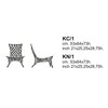 Cappellini - Knotted - Chaise - dessin au trait