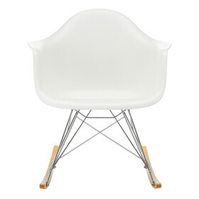 Vitra - Fauteuil à bascule Eames Plastic Armchair RAR chromé