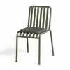 HAY Palissade olivgrüner Stuhl aus Metall mit Sitzkissen, modernes Design für Außenbereiche, robust und stilvoll. - Palissade Sitzkissen 37x37cm