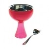 Alessi - Big Love - Coupe à glace et cuiller - rose foncé