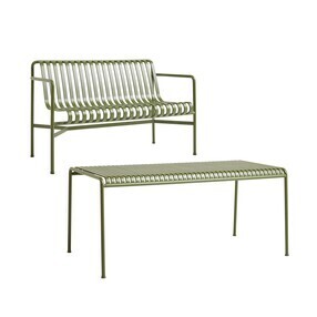 HAY - Palissade Garden Set Table + Dining Garden Bench