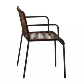Lapalma - Aria S43 armleunstoel frame Zwart Stapelbaar