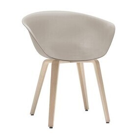 Arper - Duna 02 4203 - Stoel met houten onderstel