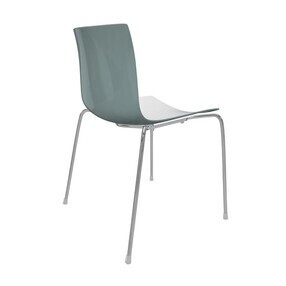 Arper - Chaise Catifa 46 0251 bicolore structure chromé