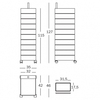Magis - 360° Container 127 With Wheels - line drawing