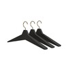 FROST - Unu - Kleerhanger set van 3 - zwart-goud/BxHxD 46x19,7x4cm