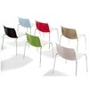 Arper - Catifa 46 0251 Chair Bicoloured Frame Chrome - white/green - old colour/seat shell glossy/inside matt/frame chromed/Only a few in stock!