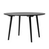 &tradition - In Between SK4 - Table de salle à manger - chêne teinté noir/H 73cm/Ø 90cm