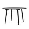 &tradition - In Between SK4 Dining Table - stained black oak/H 73cm/Ø 90cm