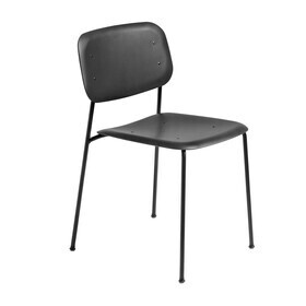 HAY - Chaise structure acier noir Soft Edge 45