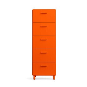 String - Relief Chest of Drawers High with Legs 41x115cm