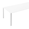Kristalia - Thin-K Aluminium Tisch  - weiß/Aluminium mit Polyester-Pulverlack/Gestell weiß lackiert/150 x 80cm