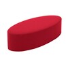 Softline - Bon-Bon- Pouf L - rood/stof vilt 622/BxHxD 120x33x50cm/bekleding afneembaar